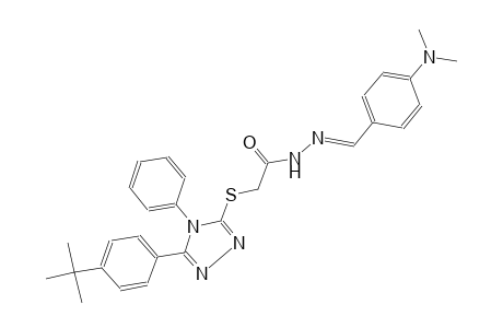 acetic acid, [[5-[4-(1,1-dimethylethyl)phenyl]-4-phenyl-4H-1,2,4-triazol-3-yl]thio]-, 2-[(E)-[4-(dimethylamino)phenyl]methylidene]hydrazide