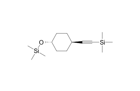 Trimethyl((trans-4-((trimethylsilyl)ethynyl)cyclohexyl)oxy)silane