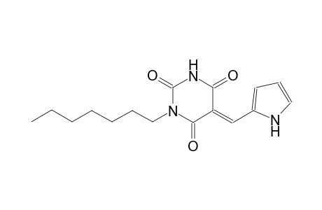 (5E)-1-heptyl-5-(1H-pyrrol-2-ylmethylene)-2,4,6(1H,3H,5H)-pyrimidinetrione