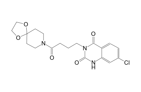 7-chloro-3-[4-(1,4-dioxa-8-azaspiro[4.5]dec-8-yl)-4-oxobutyl]-2,4(1H,3H)-quinazolinedione