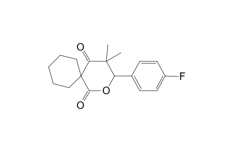 2H-Pyran-2,4(3H)-dione, dihydro-6-(4-fluorophenyl)-5,5-dimethyl-3-spirocyclohexane-