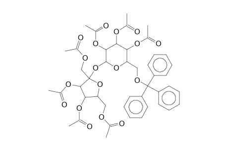 1,3,4,6-Tetra-O-acetylhex-5-ulofuranosyl 2,3,4-tri-O-acetyl-6-O-tritylhexopyranoside