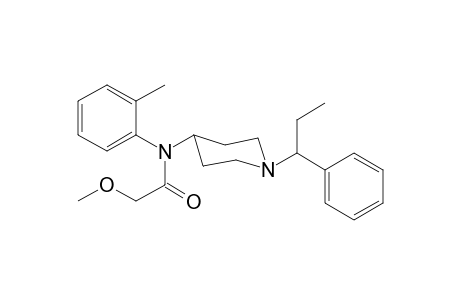 2-Methoxy-N-2-methylphenyl-N-[1-(1-phenylpropyl)piperidin-4-yl]acetamide