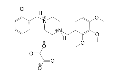 1-(2-chlorobenzyl)-4-(2,3,4-trimethoxybenzyl)piperazinediium oxalate