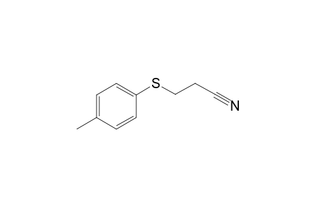 3-[(4-Methylphenyl)sulfanyl]propanenitrile