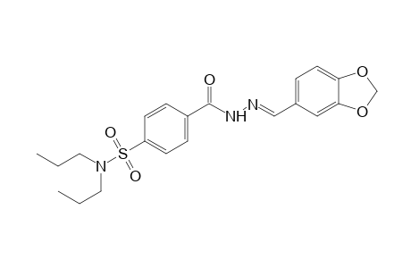 p-(dipropylsulfamoyl)benzoic acid, piperonylidenehydrazide