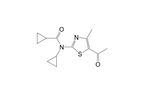 N-(5-acetyl-4-methyl-1,3-thiazol-2-yl)-N-cyclopropylcyclopropanecarboxamide