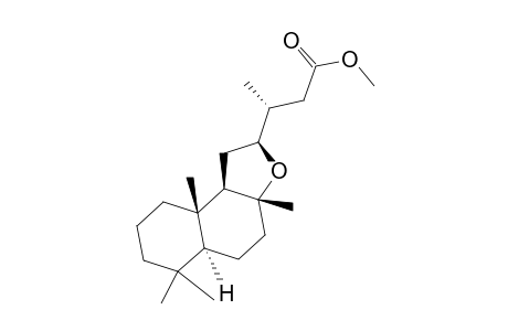 (3R)-3-[(2S,3aR,5aS,9aS,9bR)-3a,6,6,9a-tetramethyl-2,4,5,5a,7,8,9,9b-octahydro-1H-benzo[e]benzofuran-2-yl]butanoic acid methyl ester