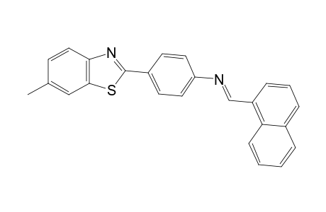 N-[4-(6-Methyl-1,3-benzothiazol-2-yl)phenyl]-N-[(E)-1-naphthylmethylidene]amine