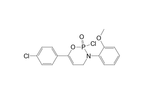 2H-1,3,2-Oxazaphosphorine, 2-chloro-6-(4-chlorophenyl)-3,4-dihydro-3-(2-methoxyphenyl)-, 2-oxide