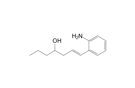 1-(2-Aminophenyl)hept-1-en-4-ol