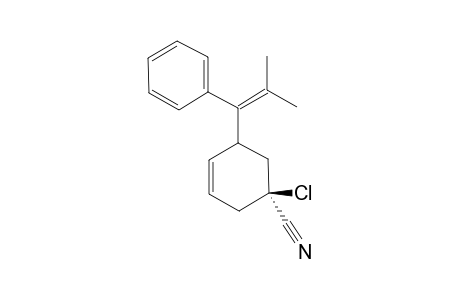 1-CHLORO-1-CYANO-3-[(2'-METHYL-1'-PHENYL)-PROP-1'-ENYL]-CYCLOHEX-4-ENE