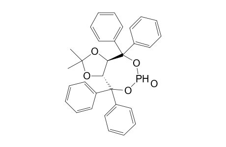 (3aR,8aR)-2,2-Dimethyl-4,4,8,8-tetraphenylperhydro-6.lamda.5-[1,3]dioxolo[4,5-e][1,3,2]dioxaphosphepin-6-one