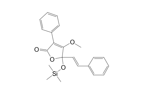 4-methoxy-3-phenyl-5-[(E)-2-phenylethenyl]-5-trimethylsilyloxy-2-furanone