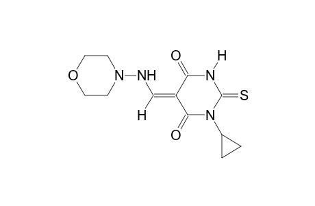 (5E)-1-cyclopropyl-5-[(4-morpholinylamino)methylene]-2-thioxodihydro-4,6(1H,5H)-pyrimidinedione