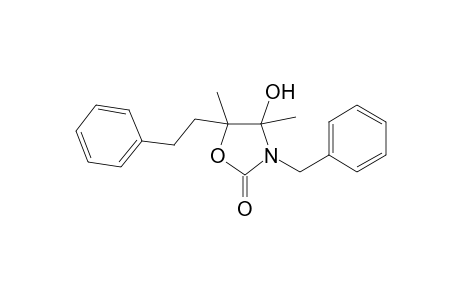 3-Benzyl-4-hydroxy-4,5-dimethyl-5-(2-phenylethyl)-1,3-oxazolidin-2-one