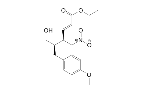 (4R,5R,E)-Ethyl 6-hydroxy-5-(4-methoxybenzyl)-4-(nitromethyl) hex-2-enoate