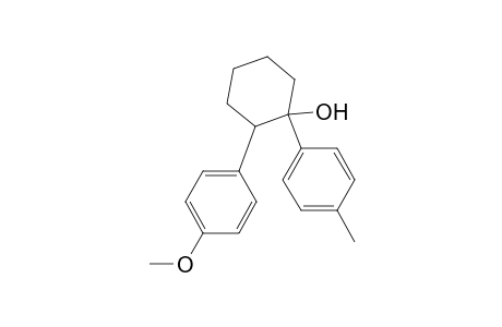 1-Hydroxy-1-(p-toluyl)-2-(p-methoxyphenyl)cyclohexane