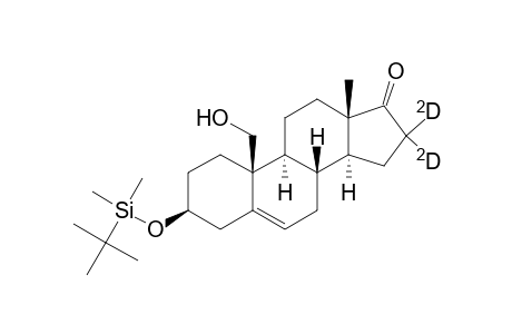 16,16-dideuterio-3.beta.-t-butyldimethylsilyloxy-19-hydroxyandrost-5-en-17-one