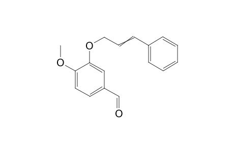 3-(3-Phenyl-2-propenoxy)-4-methoxybenzaldehyde