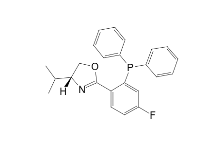 (-)-(4S)-4,5-DIHYDRO-2-[2'-(DIPHENYLPHOSPHINO)-4'-(FLUORO)-PHENYL]-4-ISOPROPYLOXAZOLE
