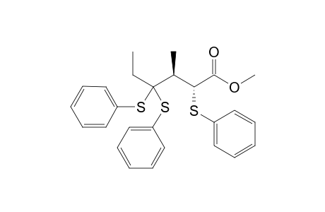 Methyl (2R,3S)-3-Methyl-2,4,4-tris(phenylthio)hexanoate
