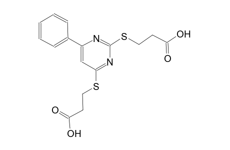 propanoic acid, 3-[[2-[(2-carboxyethyl)thio]-6-phenyl-4-pyrimidinyl]thio]-