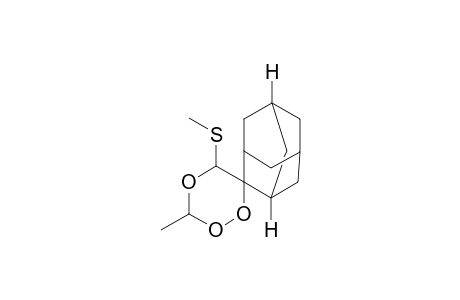 Spiro[tricyclo[3.3.1.1(3,7)]decane-2,6'-[1,2,4]trioxane],3'-methyl-5'-(methylthio)-, cis-