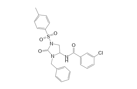 4-(3-Chlorobenzamido)-3-benzyl-1-tosyl-2-imidazolidinone