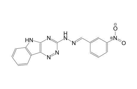 benzaldehyde, 3-nitro-, 5H-[1,2,4]triazino[5,6-b]indol-3-ylhydrazone