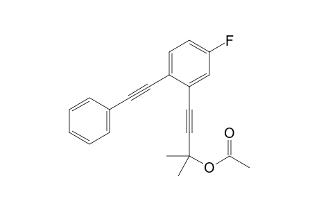 4-(5-fluoro-2-(phenylethynyl)phenyl)-2-methylbut-3-yn-2-yl acetate