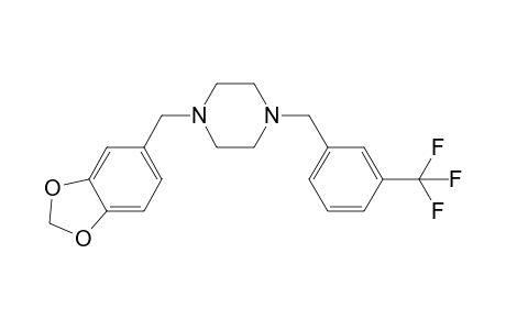 1-(3,4-Methylenedioxybenzyl)-4-(3-trifluoromethylbenzyl)piperazine