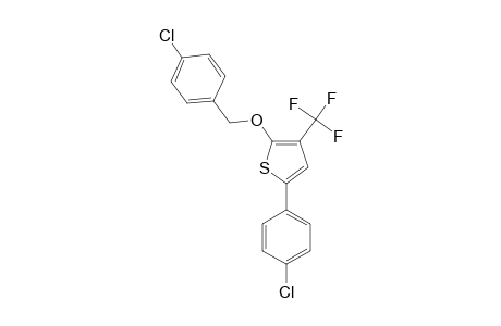 2-(4-CHLOROBENZYLOXY)-5-(4-CHLOROPHENYL)-3-TRIFLUOROMETHYLTHIOPHENE