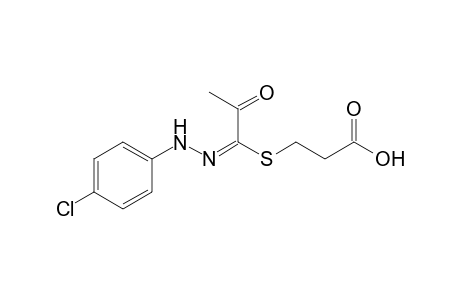 3-{[1'-(p-Chlorophenylhydrazono)-2'-oxopropan-1'-yl]mercapto}-propanoic acid