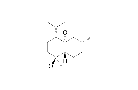 1,6-Dimethyl-4-(1-methylethyl)-octahydro-1,4.alpha.-naphthalindiol