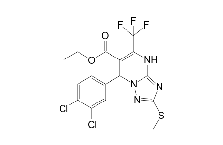 Ethyl 7-(3,4-dichlorophenyl)-2-methylthio-5-trifluoromethyl-4,7-dihydro-1,2,4-triazolo[1,5-a]pyrimidine-6-carboxylate