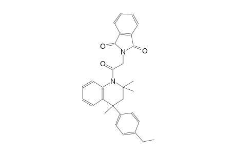 2-[2-(4-(4-ethylphenyl)-2,2,4-trimethyl-3,4-dihydro-1(2H)-quinolinyl)-2-oxoethyl]-1H-isoindole-1,3(2H)-dione