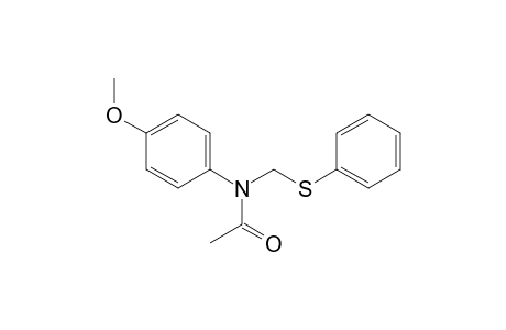 N-(4-Methoxyphenyl)-N-[(phenylthio)methyl]acetamide