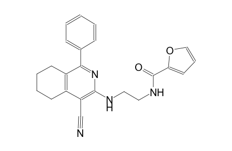 2-furancarboxamide, N-[2-[(4-cyano-5,6,7,8-tetrahydro-1-phenyl-3-isoquinolinyl)amino]ethyl]-