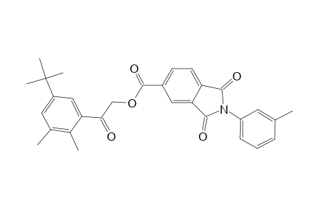 1,3-Dioxo-2-m-tolyl-2,3-dihydro-1H-isoindole-5-carboxylic acid 2-(5-tert-butyl-2,3-dimethyl-phenyl)-2-oxo-ethyl ester