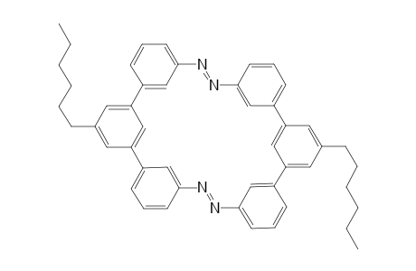 Bis-p-(hexyl)-m-terphenylazomacrocycle 1