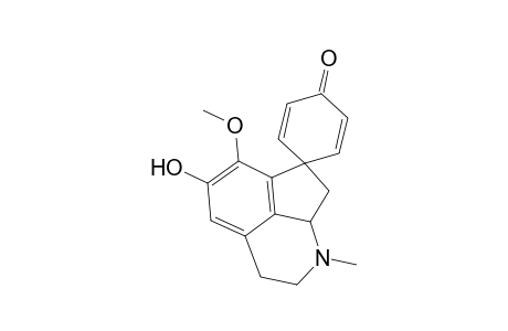 Spiro[2,5-cyclohexadiene-1,7'(1'H)-cyclopent[ij]isoquinolin]-4-one, 2',3',8',8'a-tetrahydro-5'-hydroxy-6'-methoxy-1'-methyl-, (R)-