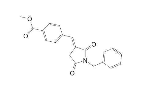 benzoic acid, 4-[(E)-[2,5-dioxo-1-(phenylmethyl)-3-pyrrolidinylidene]methyl]-, methyl ester