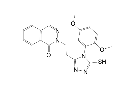 2-{2-[4-(2,5-dimethoxyphenyl)-5-sulfanyl-4H-1,2,4-triazol-3-yl]ethyl}-1(2H)-phthalazinone