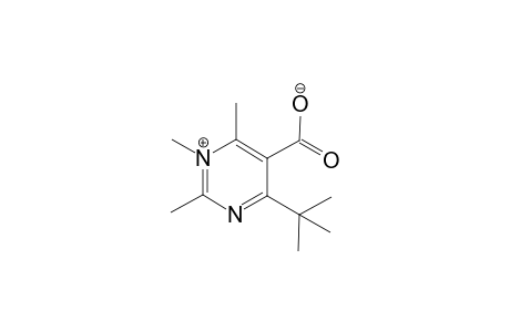 Pyrimidinium, 5-carboxy-4-(1,1-dimethylethyl)-1,2,6-trimethyl-, hydroxide, inner salt
