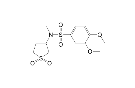 Benzenesulfonamide, N-(1,1-dioxotetrahydro-1.lambda.(6)-thiophen-3-yl)-3,4-dimethoxy-N-methyl-