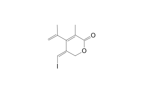 (Z)-3-Methyl-5-(iodomethylene)-4-(prop-1-en-2-yl)-5,6-dihydropyran-2-one