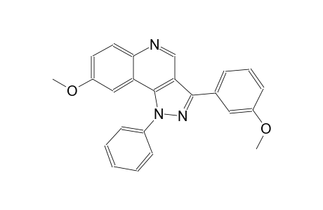 8-methoxy-3-(3-methoxyphenyl)-1-phenyl-1H-pyrazolo[4,3-c]quinoline