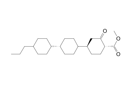 [1,1':4',1''-Tercyclohexane]-4-carboxylic acid, 3-oxo-4''-propyl-, methyl ester, [1.alpha.[trans(trans)],4.alpha.]-