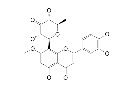 LUTEOLIN-8-C-BETA-6-DEOXY-XYLOHEXOPYRANOS-3-ULOSIDE-7-METHYLETHER